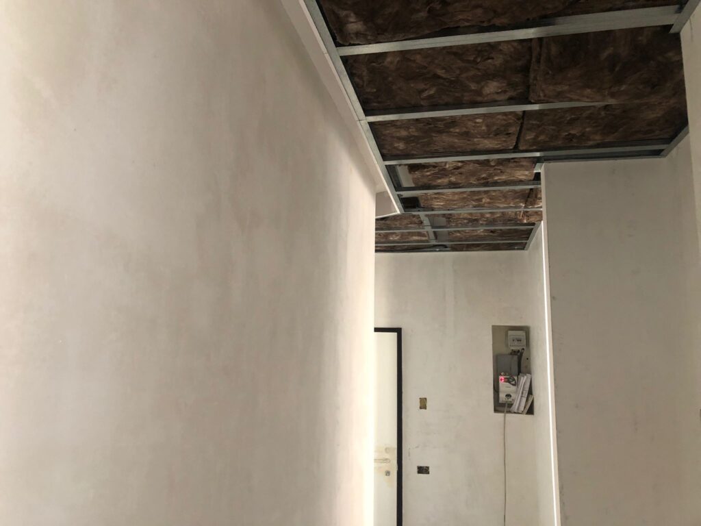 Soffitto, cartongesso isolamento termico a Saronno